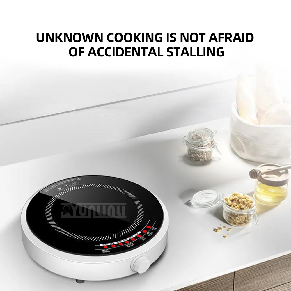 Induction Cooktop Portable - Cocina de Inducción inteligente redonda para