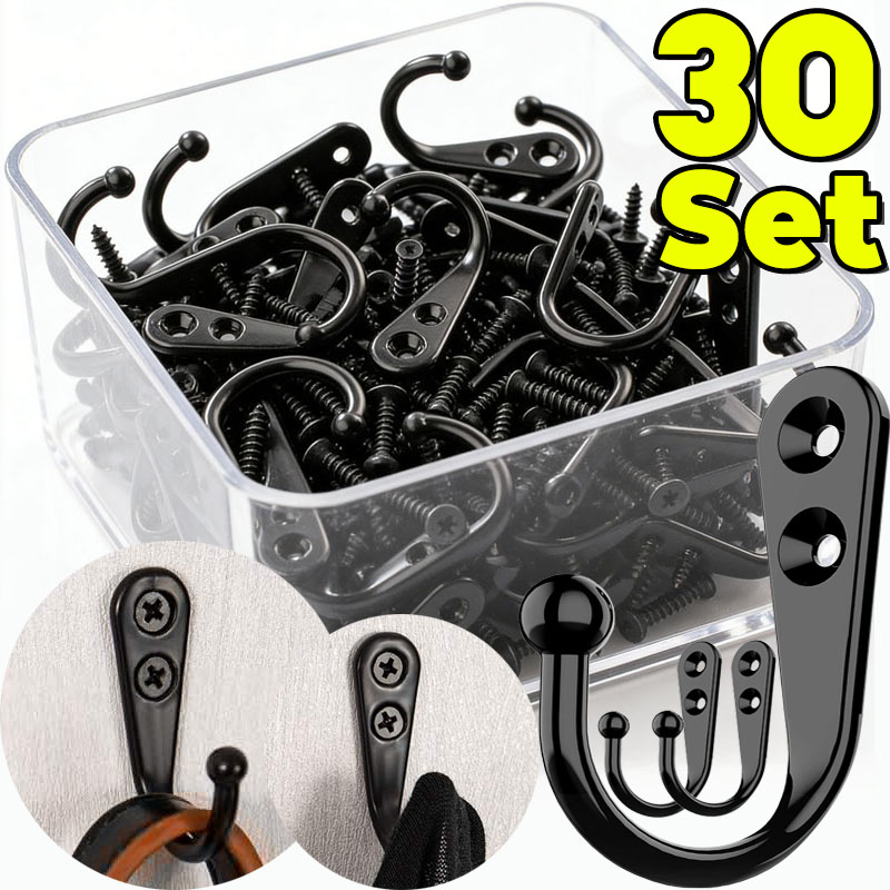 Kitchen Appliances Rack - Ganchos de Metal Negros con Tornillos