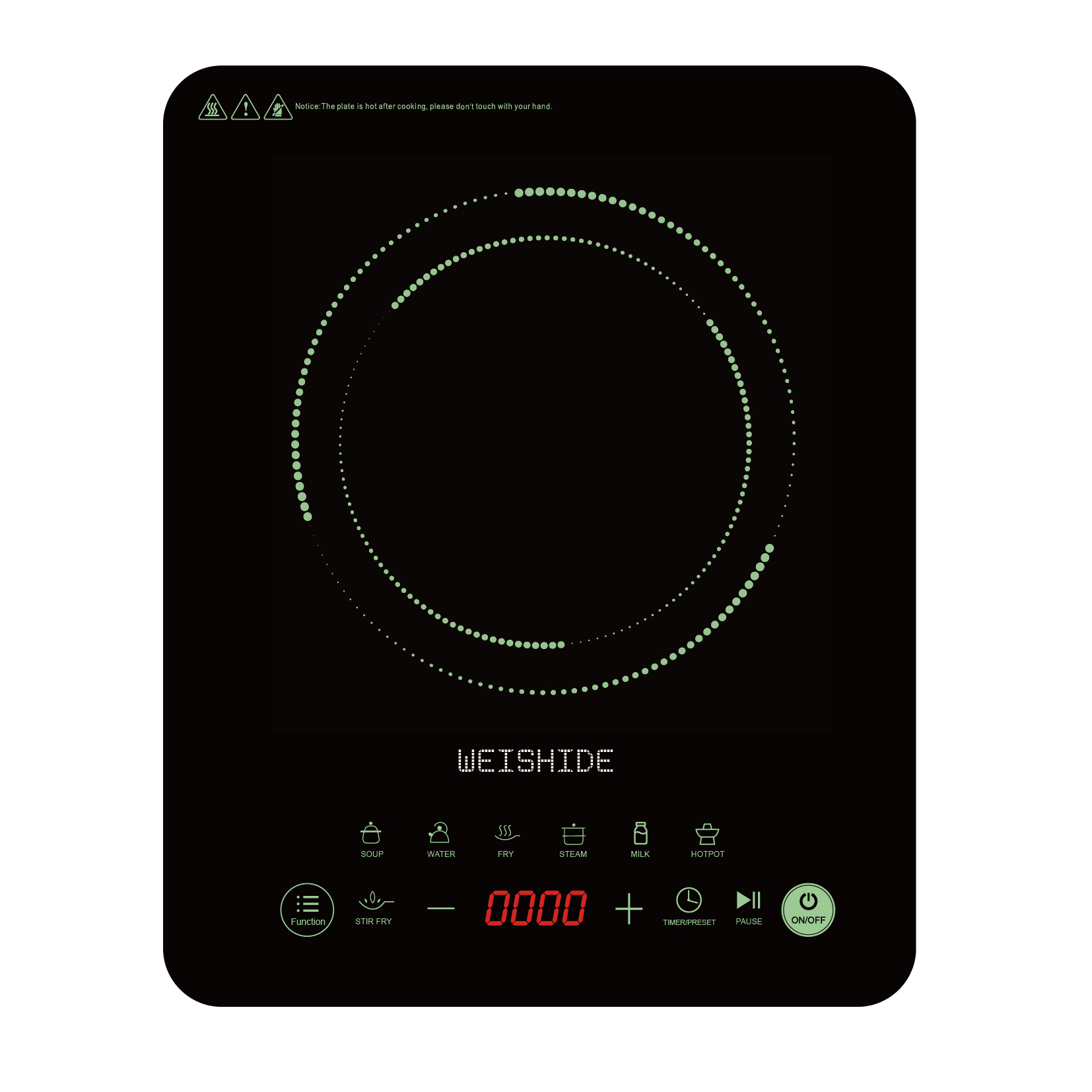 Induction Cooktop Portable - Cocina de Inducción multifunción de cerámica,