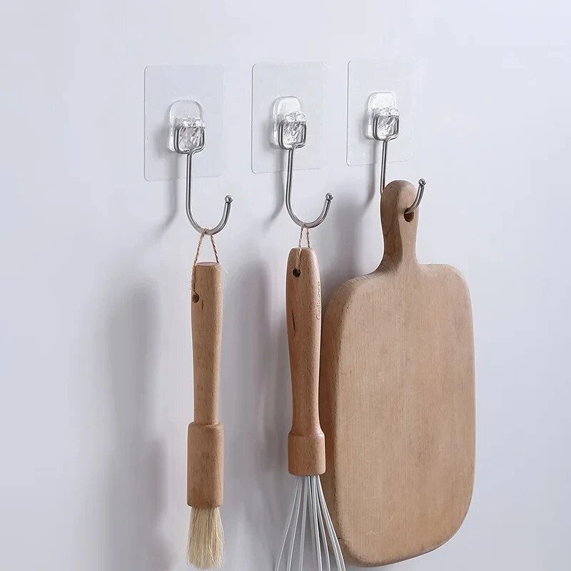 Gancho autoadhesivo de gran ta - Kitchen Appliances Rack reseña y precio