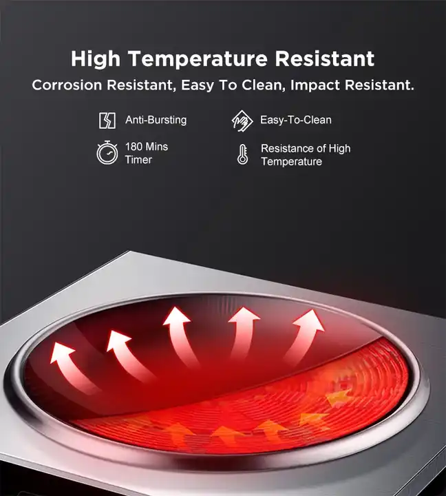 Placa de Inducción Eléctrica C - Induction Cooktop Portable reseña y precio