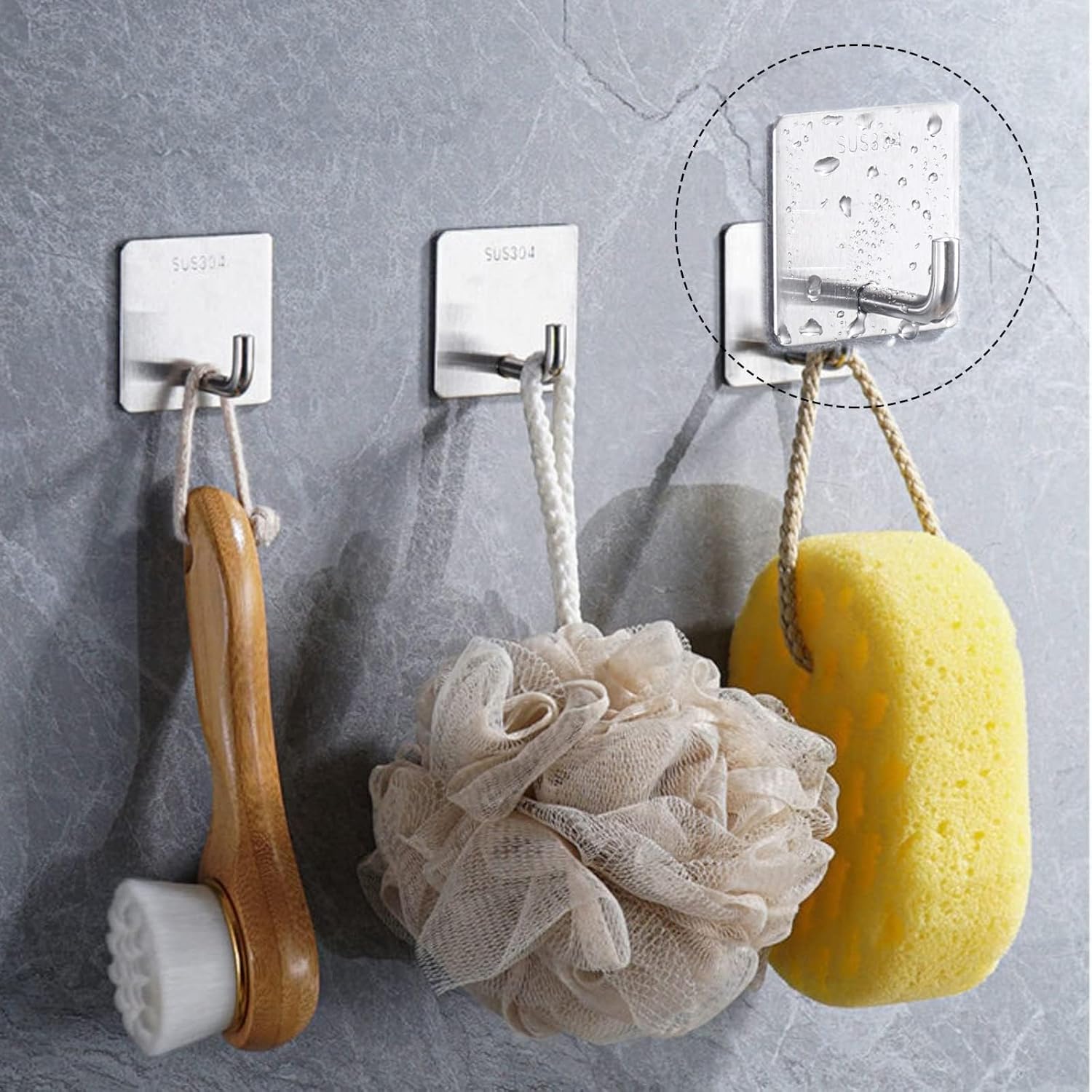 Gancho Adhesivo de Acero Inoxi - Kitchen Appliances Rack reseña y precio