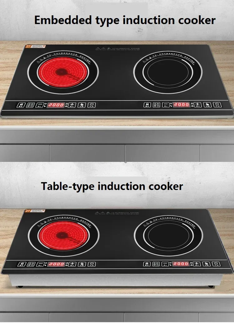 Estufa doble eléctrica portáti - Induction Cooktop Portable reseña y precio
