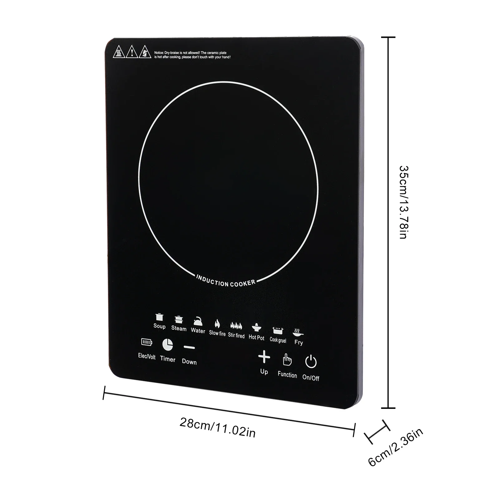 Placa de Inducción Portátil In - Induction Cooktop Portable reseña y precio