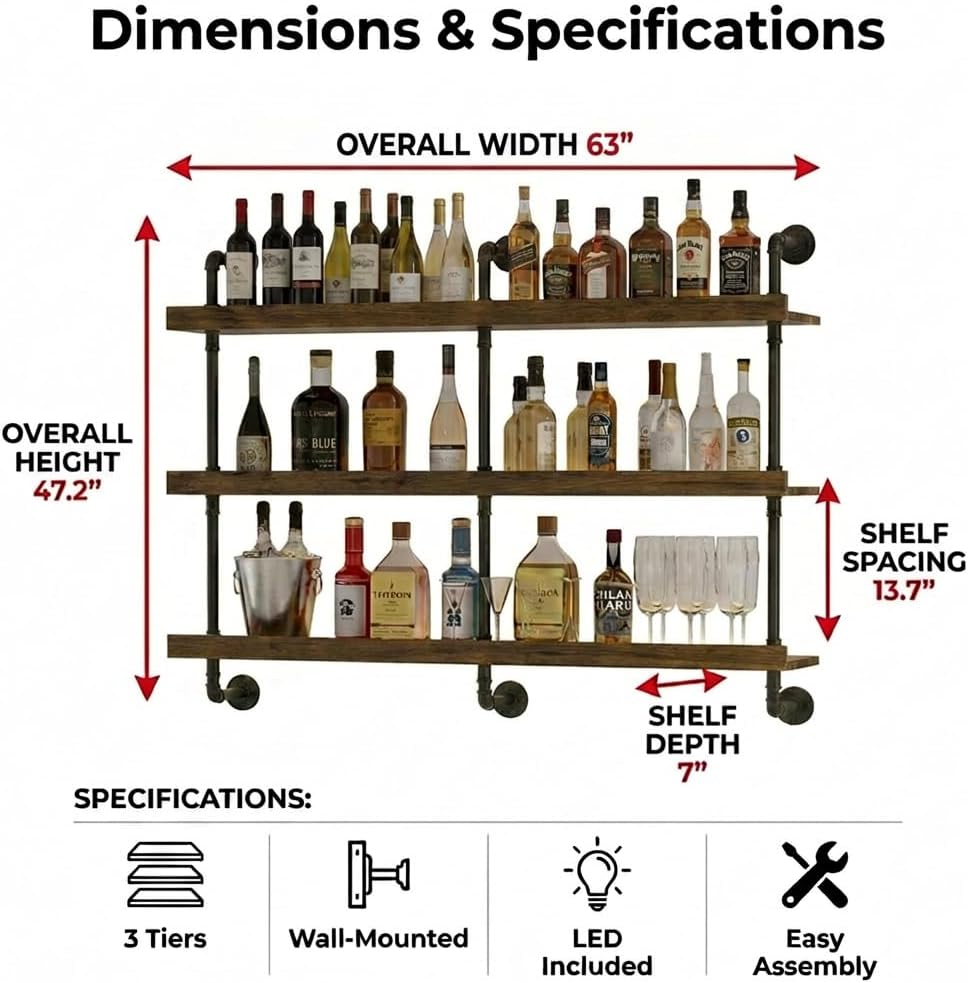 Estante para vinos montado en  - Kitchen Appliances Rack reseña y precio