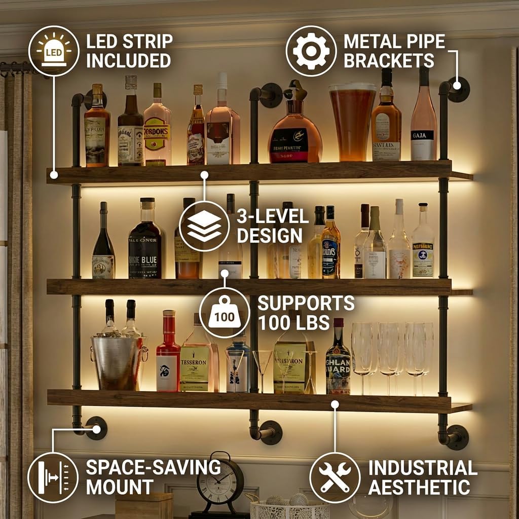 Estante para vinos montado en  - Kitchen Appliances Rack reseña y precio
