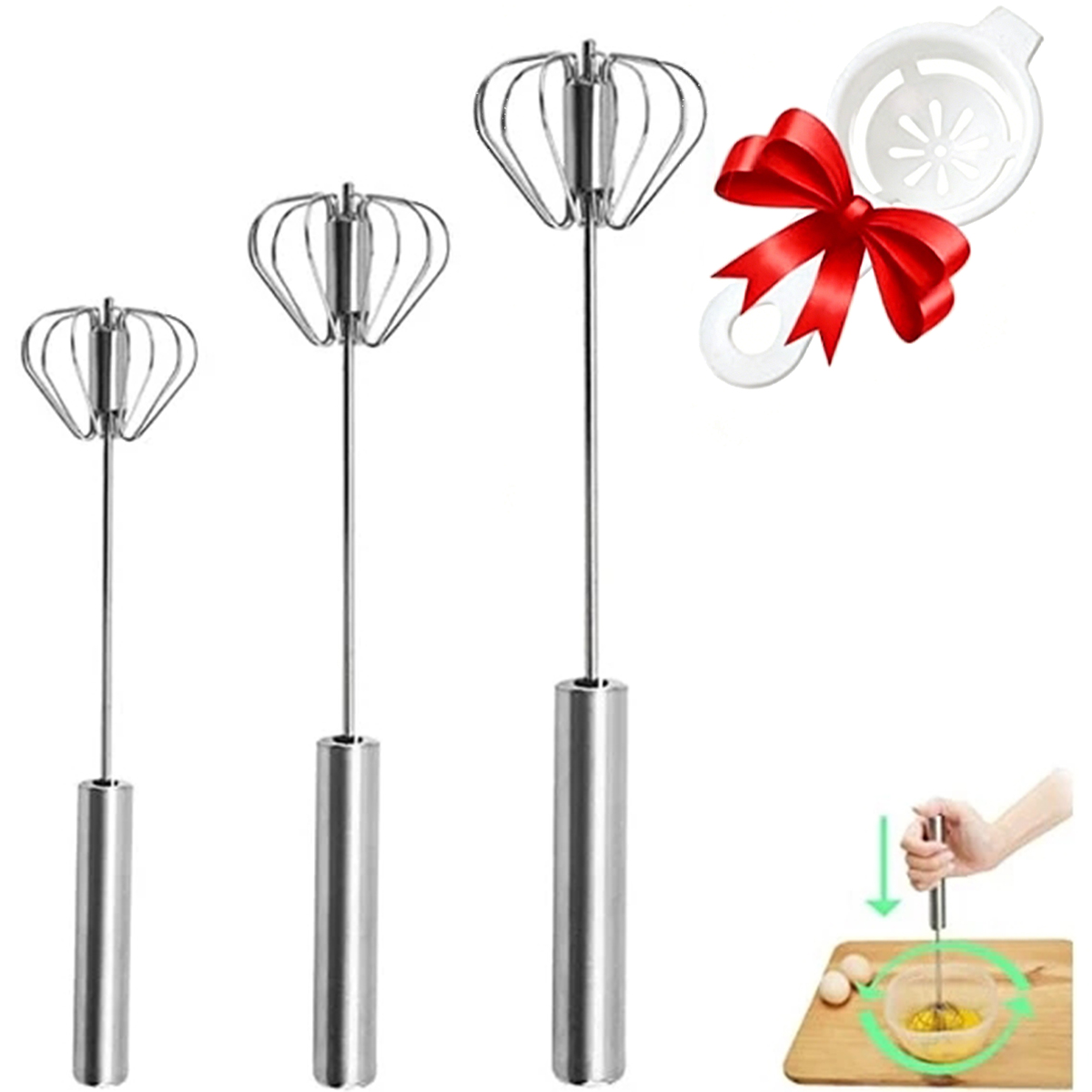 Batidor de huevos de acero ino - Kitchen Appliances Unit reseña y precio