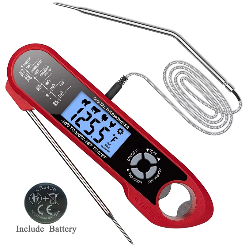 Termómetro para carne con dobl - Kitchen Appliances For Cooking reseña y precio