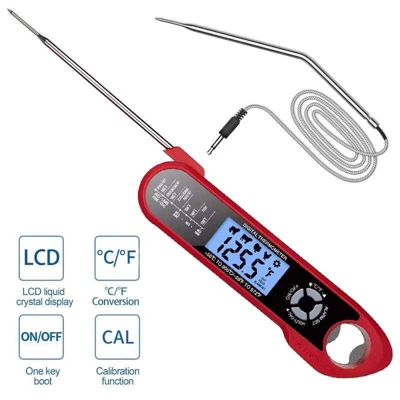 Termómetro para carne con dobl - Kitchen Appliances For Cooking reseña y precio