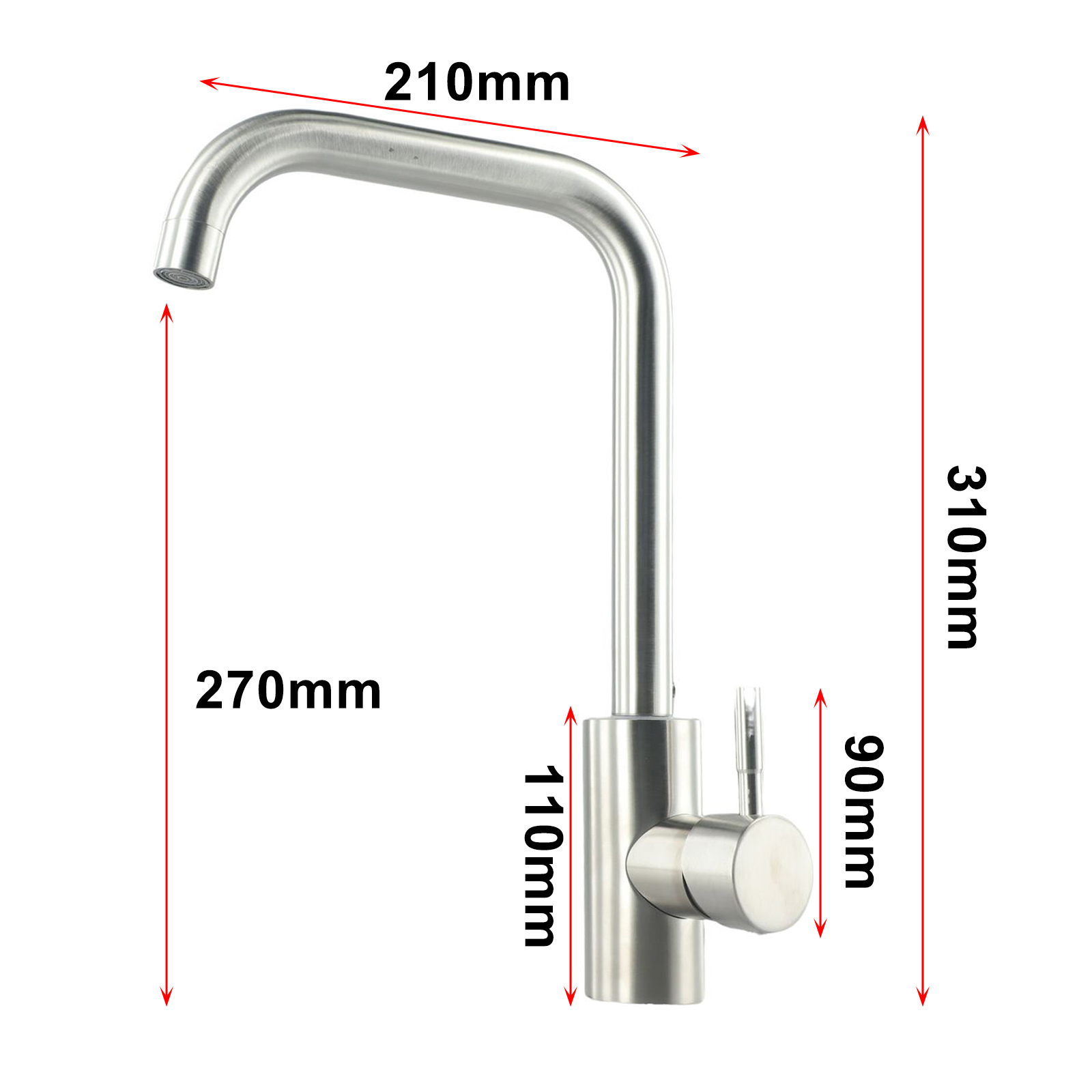 Grifo de cocina de acero inoxi - Kitchen Appliances Unit reseña y precio